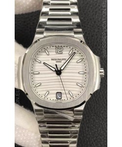 Patek Philippe Nautilus 7118/1A-010 35MM 1:1 Mirror Swiss Replica Watch in Steel Dial 