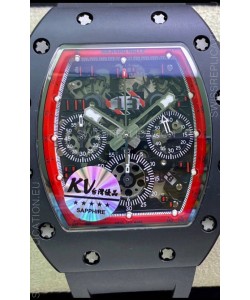 Richard Mille RM011 Felipe Massa 1:1 Mirror Quality One Piece Black Ceramic Case Watch