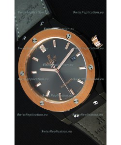 Hublot Classic Fusion Ceramic King Gold Grey Dial Swiss Replica Watch - 1:1 Mirror Replica