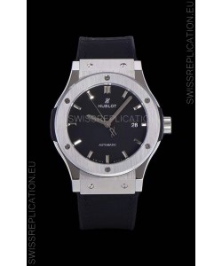 Hublot Classic Fusion 1:1 Mirror Replica Swiss Replica Watch in 904L Steel Casing Black Dial