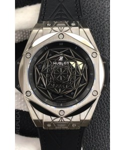 Hublot Big Bang Sang Bleu Stainless Steel 1:1 Mirror Replica Edition - 45MM 