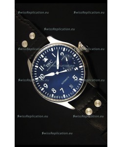 IWC Big Pilot IW500901 - Functional Power Reserve Brown Strap Black Dial 1:1 Mirror Watch