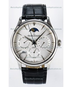 Jaeger LeCoultre Super Clone Master Ultra Thin Perpetual Calendar White Dial Watch