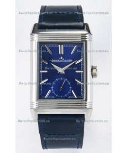 Jaeger-LeCoultre Reverso Super Clone DuoFace Blue/White Steel Replica Watch 