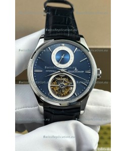 Jaeger LeCoultre Master Ultra-Thin Tourbillon Blue Dial Stainless Steel Casing