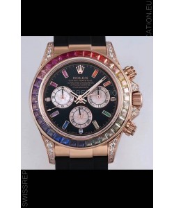 Rolex Cosmograph Daytona 116598 Rose Gold 1:1 Mirror Cal.4130 Movement - 904L Steel Watch