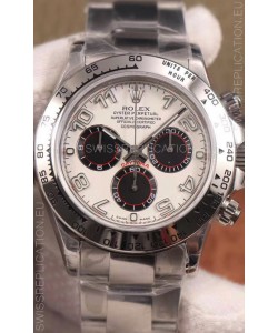 Rolex Cosmograph Daytona 116509 White Dial Cal.4130 Movement - 904L Steel Watch