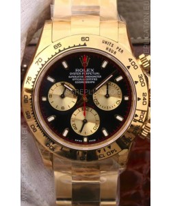 Rolex Cosmograph Daytona 116508 Yellow Gold Original Cal.4130 Movement - 904L Steel Watch