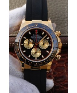 Rolex Cosmograph Daytona 116508 Yellow Gold Original Cal.4130 Movement - 904L Steel Watch
