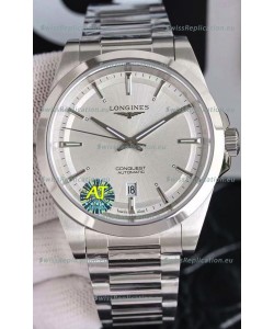 Longines Conquest Automatic Steel Dial Automatic Watch in Steel Casing