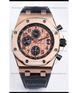 Audemars Piguet Royal Oak Offshore Champange Dial Chronograph 1:1 Mirror Replica Watch - 904L Steel 