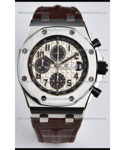 Audemars Piguet Royal Oak Offshore White Dial Chronograph 1:1 Mirror Replica Watch - 904L Steel 