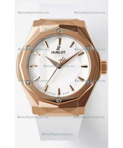 Hublot Classic Fusion Orlinski King Gold 40MM Edition White Dial Swiss Replica Watch