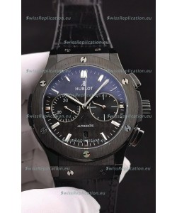 Hublot Classic Fusion Chronograph Ceramic Casing/Bezel Carbon Dial 1:1 Mirror Replica Watch 