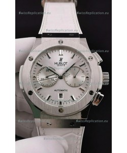Hublot Classic Fusion Chronograph Stainless Steel Casing Silver Dial 1:1 Mirror Replica Watch 