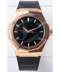 Hublot Classic Fusion Orlinski King Gold 40MM Edition Black Dial Swiss Replica Watch