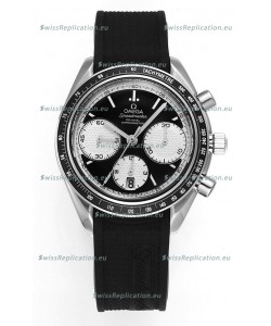 Omega Speedmaster Racing 904L Steel Chronograph 1:1 Mirror Replica in Black Dial