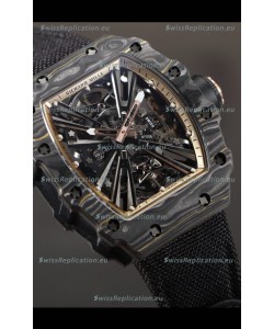 Richard Mille RM12-01 Carbon Fiber Case Genuine Tourbillon Movement 1:1 Mirror Replica Watch