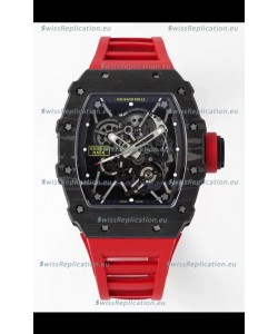 Richard Mille RM35-01 Rafael Nadal Carbon Fiber Casing with Genuine Tourbillon Super Clone Watch 