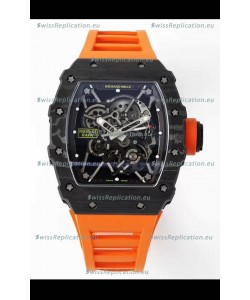 Richard Mille RM35-01 Rafael Nadal Carbon Fiber Casing with Genuine Tourbillon Super Clone Watch 