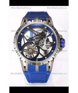 Roger Dubuis Excalibur Spider Flying Tourbillon Skeleton Titanium Casing 45MM 1:1 Mirror Swiss Watch