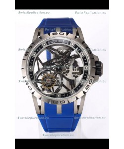 Roger Dubuis Excalibur Spider Flying Tourbillon Skeleton Titanium Casing 45MM 1:1 Mirror Swiss Watch