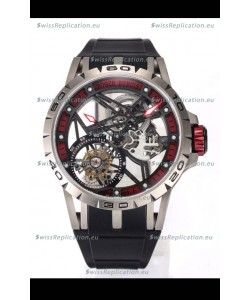 Roger Dubuis Excalibur Spider Flying Tourbillon Skeleton Titanium Casing 45MM 1:1 Mirror Swiss Watch