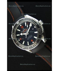 Omega Seamaster Planet Ocean Swiss Black Strap Replica 45MM 1:1 Ultimate Edition Watch 