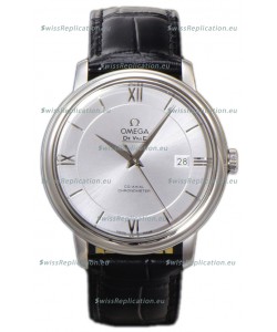 Omega De-Ville Annual Co-Axial Swiss Replica Watch 1:1 Mirror Edition in Steel Dial 39.5MM