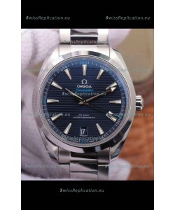Omega Seamaster Aquaterra 150M 41MM Swiss Replica Watch in Blue Dial 1:1 Mirror Replica