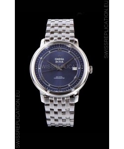 Omega De Ville Prestige Co-Axial 36.8MM Blue Dial 1:1 Swiss Mirror Replica Watch 