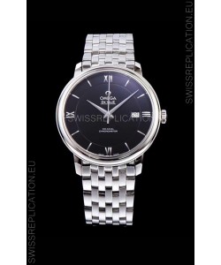 Omega De Ville Prestige Co-Axial 36.8MM Black Dial 1:1 Swiss Mirror Replica Watch 