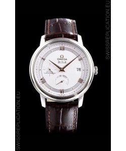 Omega De Ville Prestige Power Reserve 904L Steel 1:1 Mirror Swiss Watch White dial