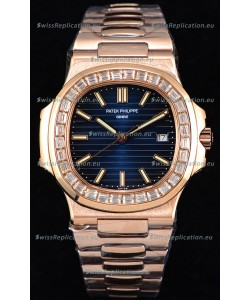 Patek Philippe Nautilus 5711/1R 1:1 Mirror Watch - Baguette Diamonds Bezel