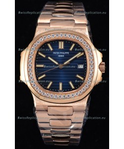 Patek Philippe Nautilus 5711/1R 1:1 Mirror Watch - Rounded Diamonds Bezel