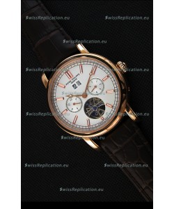 Patek Philippe Japanese Tourbillon Replica Watch in Pink Gold Case
