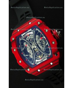 Richard Mille RM53-01 Pablo Mac Donough Red Carbon Case Swiss Replica Watch 