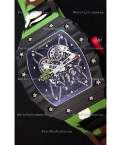 Richard Mille RM35-02 Rafael Nadal Forged Carbon Case with Camouflage Rubber Strap 