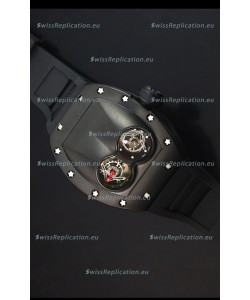 Richard Mille RM053 Tourbillon Pablo Mac Donough Swiss Replica Watch in PVD Case Black Strap