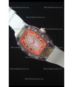 Richard Mille RM07-02 Sapphir Ladies Swiss Replica Watch in Pink Pearl Dial 