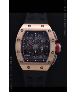 Richard Mille RM011-FM Felipe Massa Rose Gold Casing Swiss Replica Watch