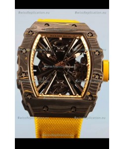 Richard Mille RM12-01 Carbon Fiber Case Genuine Tourbillon Movement 1:1 Mirror Replica Watch