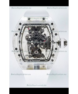 Richard Mille Super Clone 56-01 Transparent Sapphires Casing with Genuine Tourbillon Watch