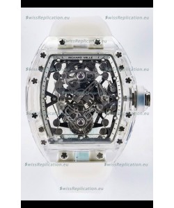 Richard Mille Super Clone 56-01 Transparent Sapphires Casing with Genuine Tourbillon Watch