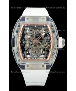 Richard Mille Super Clone 56-01 Transparent Sapphires Casing with Genuine Tourbillon Watch