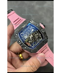 Richard Mille RM35-02 Rafael Nadal Carbon Fiber Casing with Genuine Tourbillon Super Clone Watch