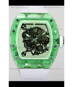 Richard Mille RM055 Transparent Sapphires Casing with Genuine Tourbillon Super Clone Watch
