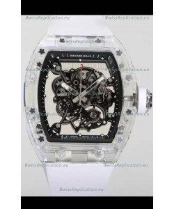 Richard Mille RM055 Transparent Sapphires Casing with Genuine Tourbillon Super Clone Watch