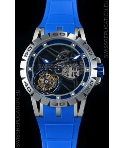 Roger Dubuis Excalibur Spider Flying Tourbillon Skeleton Titanium Casing 1:1 Mirror Swiss Watch
