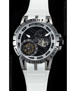 Roger Dubuis Excalibur Spider Flying Tourbillon Skeleton Titanium Casing 1:1 Mirror Swiss Watch